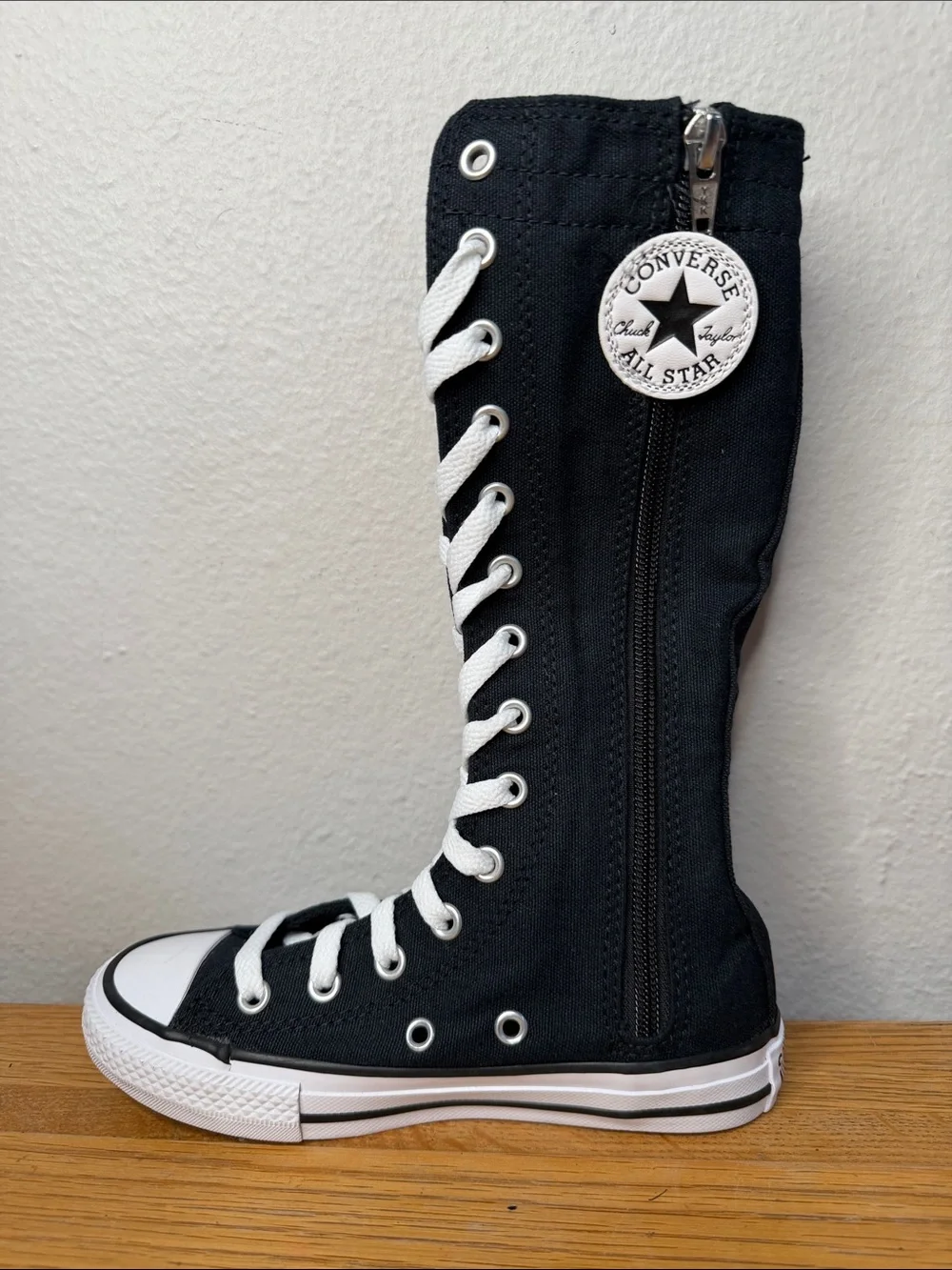 Kids converse XX-Hi sneakers 3 knee high canvas size 12